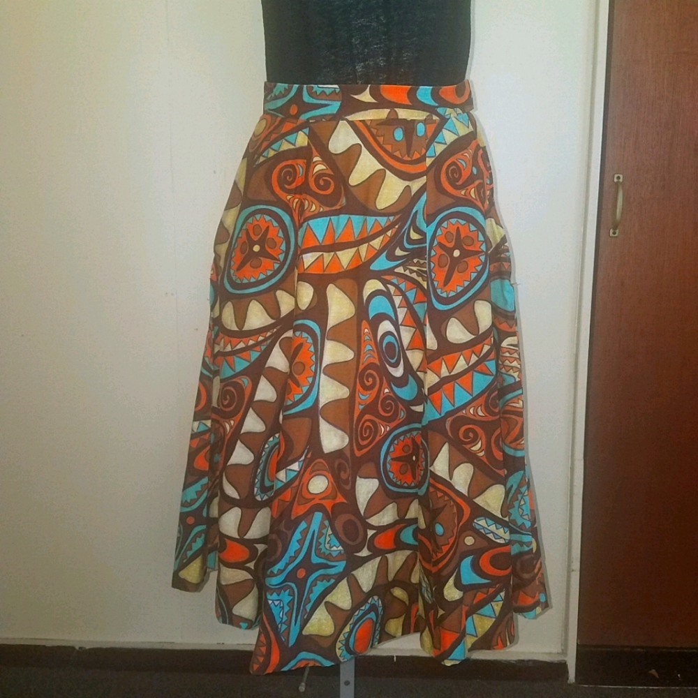 Tikibar Circle Skirt Vintage "Hawaiian" Fabric